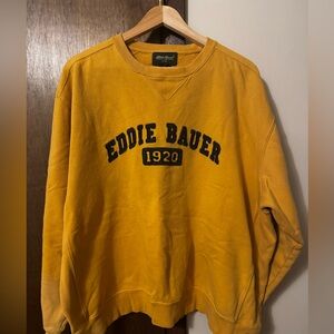 Men’s Eddie Bauer sweatshirt size XL. Mustard Yellow.